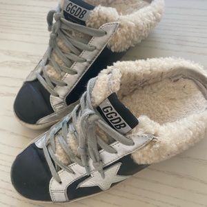 Golden Goose Super Star leather/silver Shearling